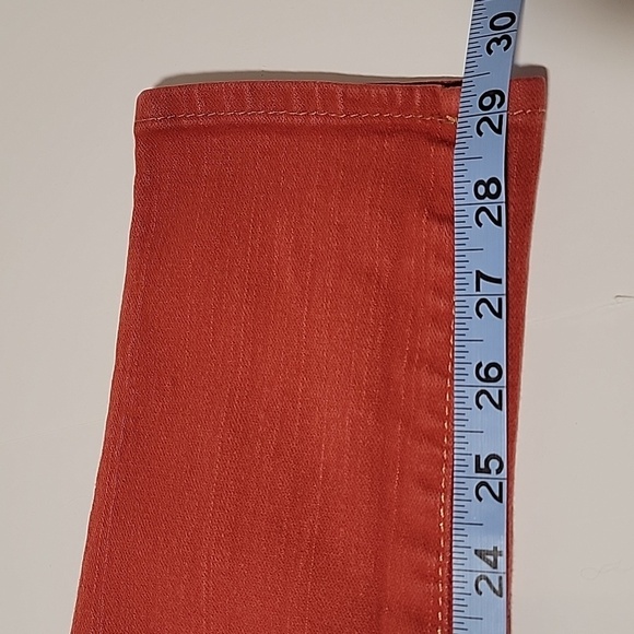 True Religion Halle Mid-Rise Super Skinny Jeans Ankle Tomato Red 29 - Picture 15 of 15